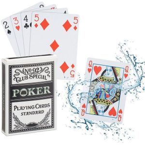 Relaxdays Pokerkaarten - Waterdicht en Duurzaam - Ideaal voor Casino Avonden - Geschikt voor Alle Pokervarianten