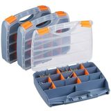Sorteerdoos - Set van 3 - Leeg - Afsluitbaar - Kunststof