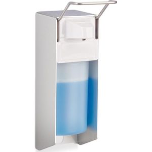Desinfectie Dispenser - Wandmontage - Wit-Zilver - 500 ml - Hangend