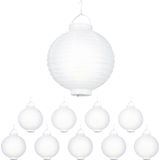 10 relaxdays LED Lampions weiß