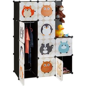 Kast - Diermotieven - Kunststof - Steeksysteem - Zwart