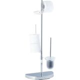 relaxdays Badezimmer-Set WC-Garnitur universal
