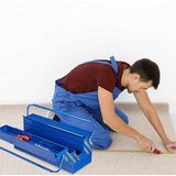 Gereedschapskoffer - Blauw - Gelakt Ijzer - Afsluitbaar