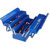 Gereedschapskoffer - Blauw - Gelakt Ijzer - Afsluitbaar