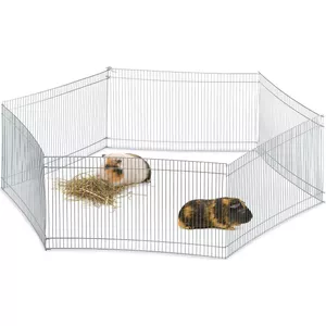 EUGAD Konijnenhok met bodem, puppypark, schildpad, hamsterkooi
