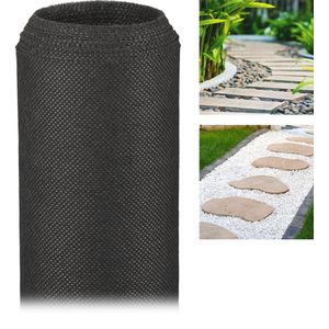 Relaxdays Worteldoek 5 Meter - Onkruiddoek - 50 G/M² - Gronddoek - Uv-bestendig - Zwart