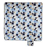 Picknickkleed - Blauw Wit Beige - Polyester Aluminium - XXL 200x200 cm