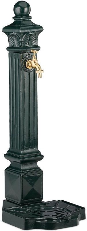 Waterornament - Antieke Stijl - Donkergroen - Aluminium - Afmeting 80 x 28 x 32 cm