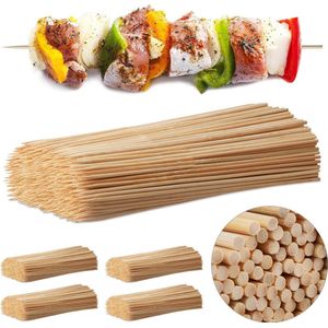 Relaxdays 2500x bamboe spiezen - hout - vleesspies - sate stokjes - prikkers - bbq