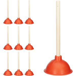 10x gootsteenontstopper - ontstopper - rioolontstopper - plopper - toilet