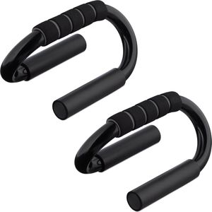 Relaxdays opdruksteunen antislip - opdruksteun 2 stuks - push-up-grips - opdrukken