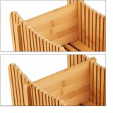 Relaxdays broodsnijder bamboe - hulpmiddel brood snijden - broodplank - kruimelvanger