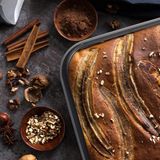 Relaxdays springvorm - vierkant - 3 stuks - anti-aanbaklaag - 24, 26 & 28 cm - taartvorm