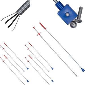Relaxdays 10-delige grijper set - magneetgrijper - grijpstok - grijparm - pick up tool