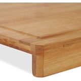 Relaxdays snijplank bamboe - antibacterieel - 45 x 35 cm - saprand - aanrechtplank