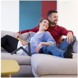 Relaxdays - Laptop Ständer Bambus Aluminium, 15 Zoll Laptoptisch, Betttisch höhenverstellbar, hbt 47,5 x 60 x 26 cm, natur