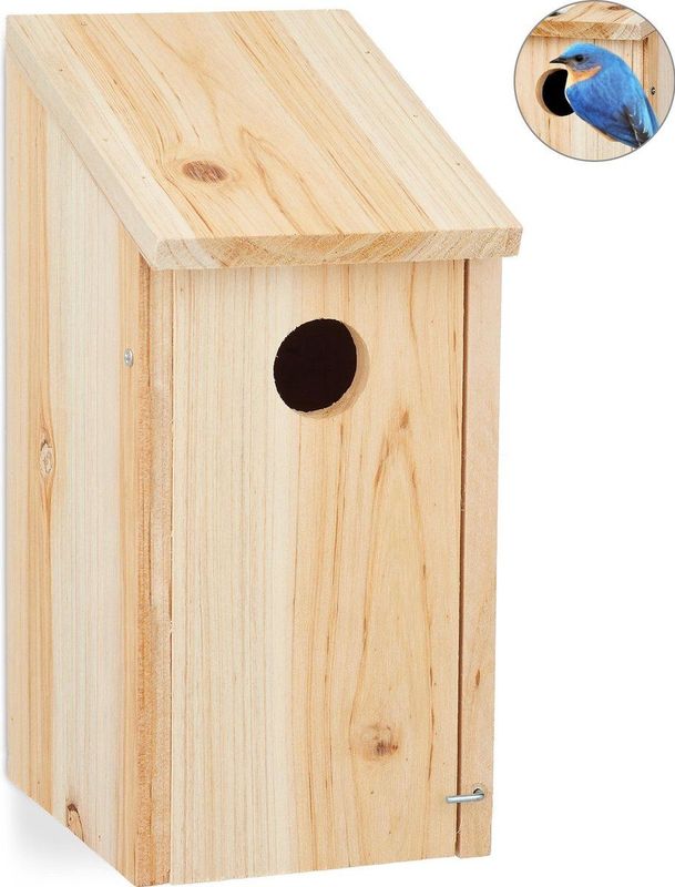relaxdays Nistkasten aus Holz zum Aufhänge
