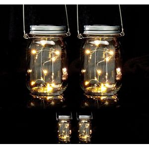 Solar Weckpot Set - Lantaarns - Transparant - Glas Staal Kunststof