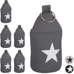 6x deurstopper ster - deurvastzetter - deurstop met handvat - deurbuffer - stof