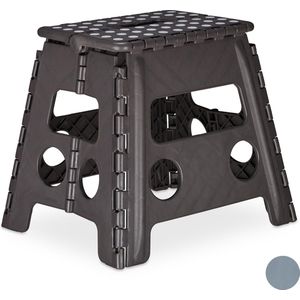 2x opstapje inklapbaar - tot 150 kg - 30 x 37 x 29 cm - badkamer - grijs