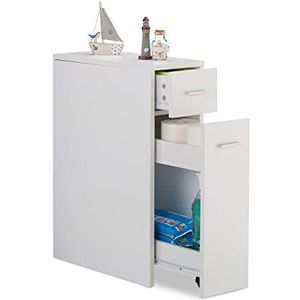 relaxdays Regal Weißer Nischenschrank