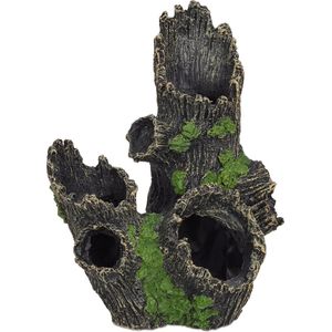 Relaxdays aquarium decoratie boomstam - schuilplek - grot - ornament - aquarium versiering