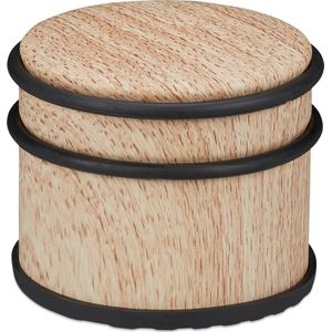 Deurbuffer - Lichtbruin - Roestvrij Staal, Rubber - Antislip