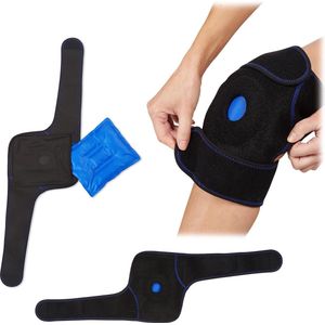 Relaxdays 2x hot cold pack knie - knie brace - kniebandage - warmte kompres - blessures