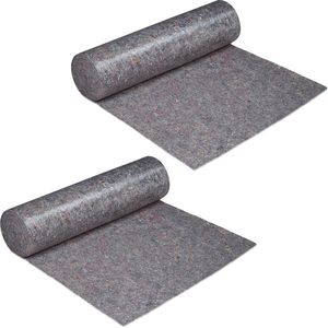 2x afdekvlies - schildersvlies - zelfklevend - waterafstotend - 50 m - 220g/m²