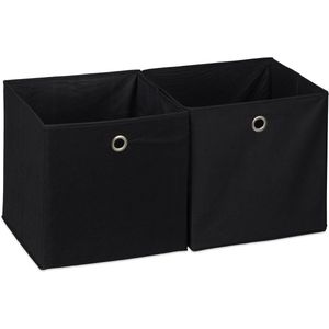 Powerking Kubus opbergdozen, opvouwbare stoffen bakken en opberglade voor planken, kasten en speelgoed, 33 x 33 x 33 cm