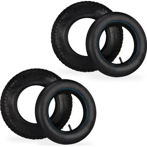 kruiwagenband met binnenband - set van 2 - 3.50-8"" - luchtband - tot 154 kg