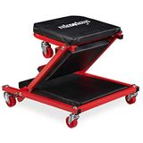 Relaxdays - Ligkar Garage - Zwart - Staal - Draaibaar en Multifunctioneel