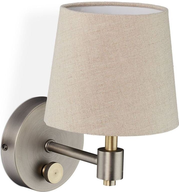 Relaxdays wandlamp vintage - muurlamp slaapkamer - dimbaar - E14 fitting - lampenkap
