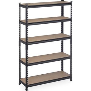 stellingkast metaal - tot 1800 kg - 5 etages - steeksysteem - 153 x 91 x 30,5 cm