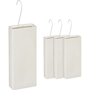 luchtbevochtiger - verwarming - set van 4 - waterverdampers - met ophanghaken - keramiek
