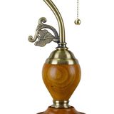 Relaxdays Bankierslamp met trekschakelaar - bureaulamp retro - notarislamp - tafellamp