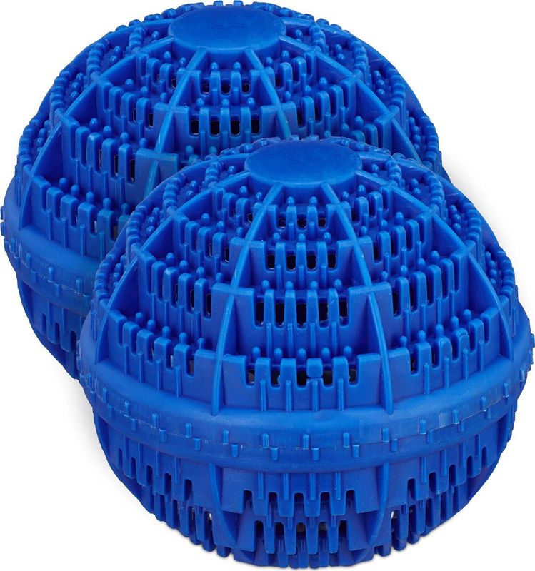 Wasbol Set van 2 - Blauw - Met Keramische Balletjes - Tot 1000x Gebruik