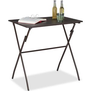 Relaxdays tuintafel inklapbaar - vouwtafel - klaptafel - campingtafel - bijzet balkontafel