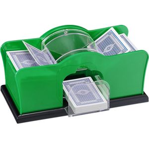 Elektrische Kaartenschudmachine Automatische Kaartenschudmachine 1-2 Deck, 2000 MAh Oplaadbare Kaartenschudmachine, Bediening Met één Druk, Geluidsarme Draagbare Elektrische Schudmachine Voor Poker, Uno, Blackjack, Texas Hold'em Mengmachine Voor 1-2