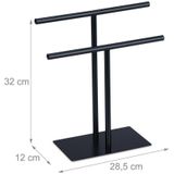 Handdoekenrek - Zwart - Metaal