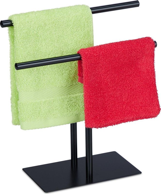 Handdoekenrek - Zwart - Metaal