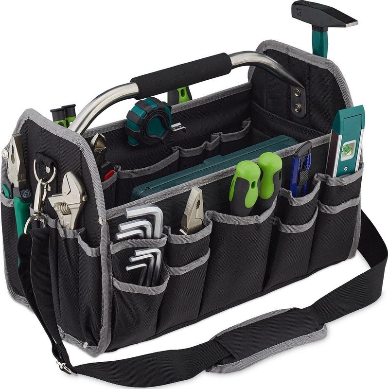 Gereedschapstas - Zwart - 600D-Polyester - Met Verstelbare Schouderriem