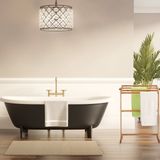 Relaxdays handdoekenrek badkamer - 4 stangen - hout - vrijstaand - theedoekhouder