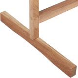 Relaxdays handdoekenrek badkamer - 4 stangen - hout - vrijstaand - theedoekhouder