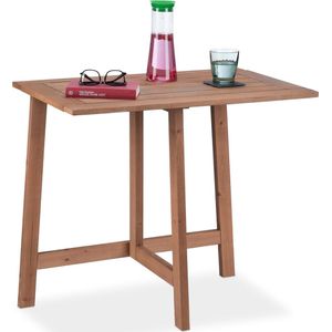 Relaxdays klaptafel - hout - inklapbaar - 73 x 80 x 50 cm - muur - balkon en tuin