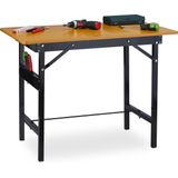 Relaxdays werkbank/werktafel inklapbaar - mdf en staal - tot 100 kg