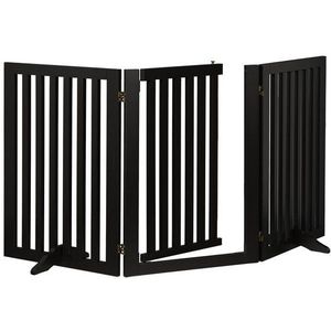 Relaxdays veiligheidshekje met deur - traphek kinderen - hondenhek - onderaan trap - 70 cm