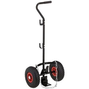steekwagen gasflessen - voor flessen van 3 tot 5 kg - luchtbanden - staal