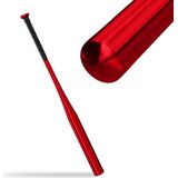 Relaxdays honkbalknuppel aluminium - rood - softbal knuppel - 34 inch - lichtgewicht