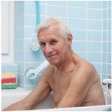 Relaxdays handgreep met zuignap - tot 70 kg - badkamer - zonder boren - douchegreep senioren